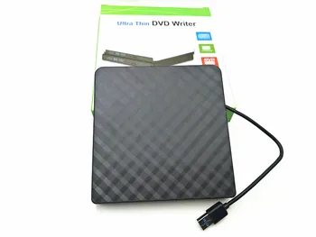  USB 3.0 Externý Napaľovačka diskov DVD Writer Rekordér DVD RW Optická Jednotka CD/DVD-ROM Prehrávač MAC OS Windows XP/7/8/10 ABS Plastu