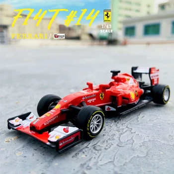  Bburago 1:43 Ferrari F1 2019 SF14T-14 Simulácia zliatiny super autíčka model s volante ovládanie predné koleso